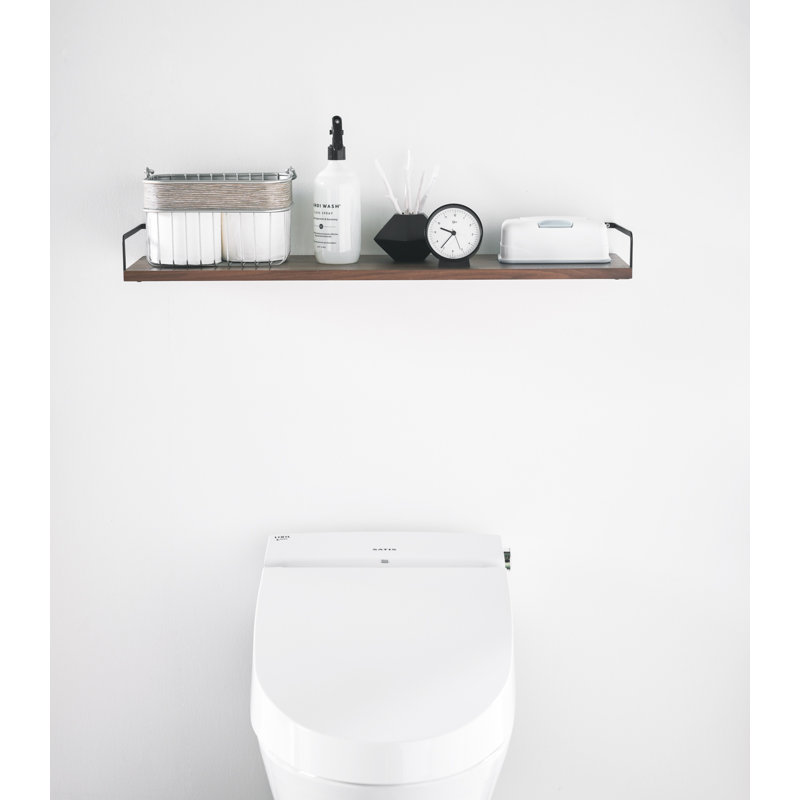 Yamazaki USA Yamazaki Home WallMounted Space Saving Wood Shelf, Wood & Reviews Wayfair